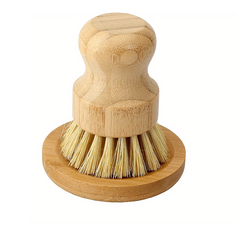 Dish Brush Bamboo - 1 Set Bamboo Dish Scrub Brush