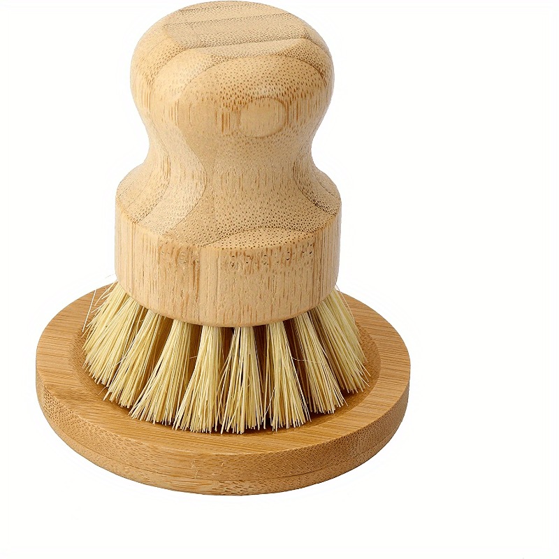 Dish Brush Bamboo - Bamboo Dish Scrub Brush Soap Dish