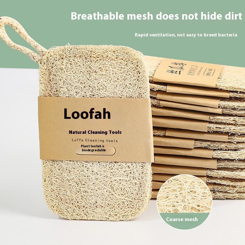 Natural Loofah Scrub Pad 6Pcs  - Dish Brush Bamboo review and price
