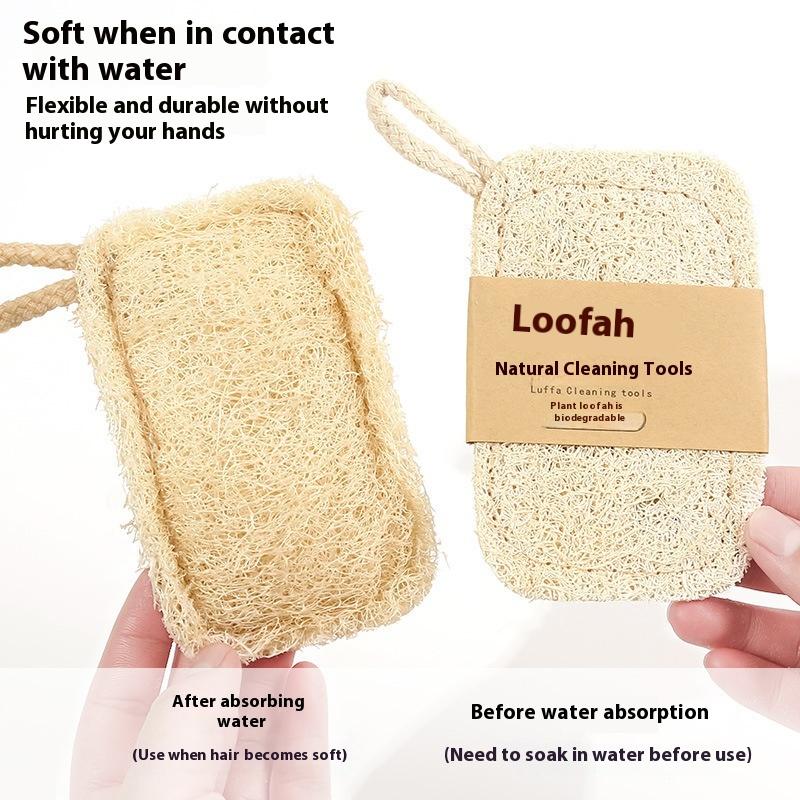 Natural Loofah Scrub Pad 6Pcs  - Dish Brush Bamboo review and price