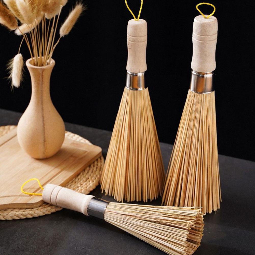 Natural Bamboo Pot Brush Long  - Dish Brush Bamboo review and price
