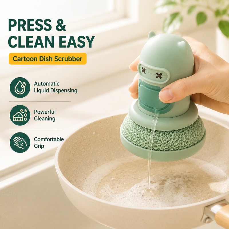 Kitchen Cartoon Press Bottle B - Dish Brush Bamboo review and price