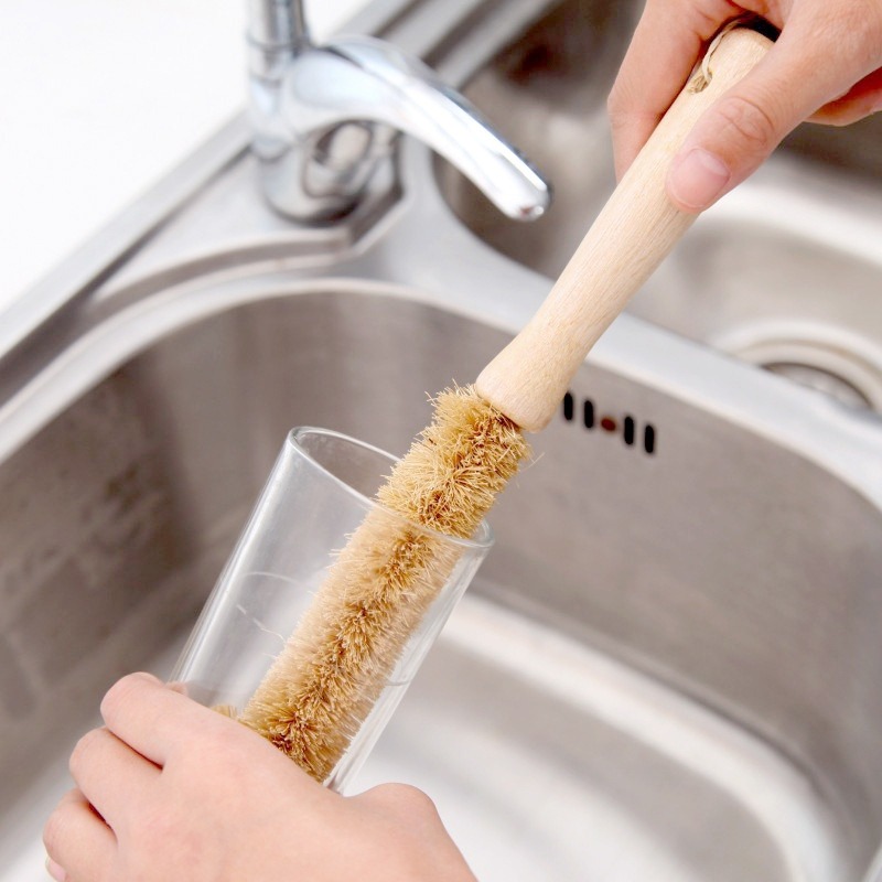 Kitchen Cleaning Brush Natural - Dish Brush Bamboo review and price