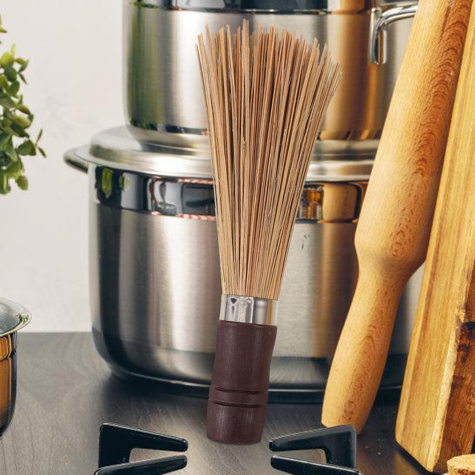 2Pcs Wooden Wok Brush Bamboo K - Dish Brush Bamboo review and price