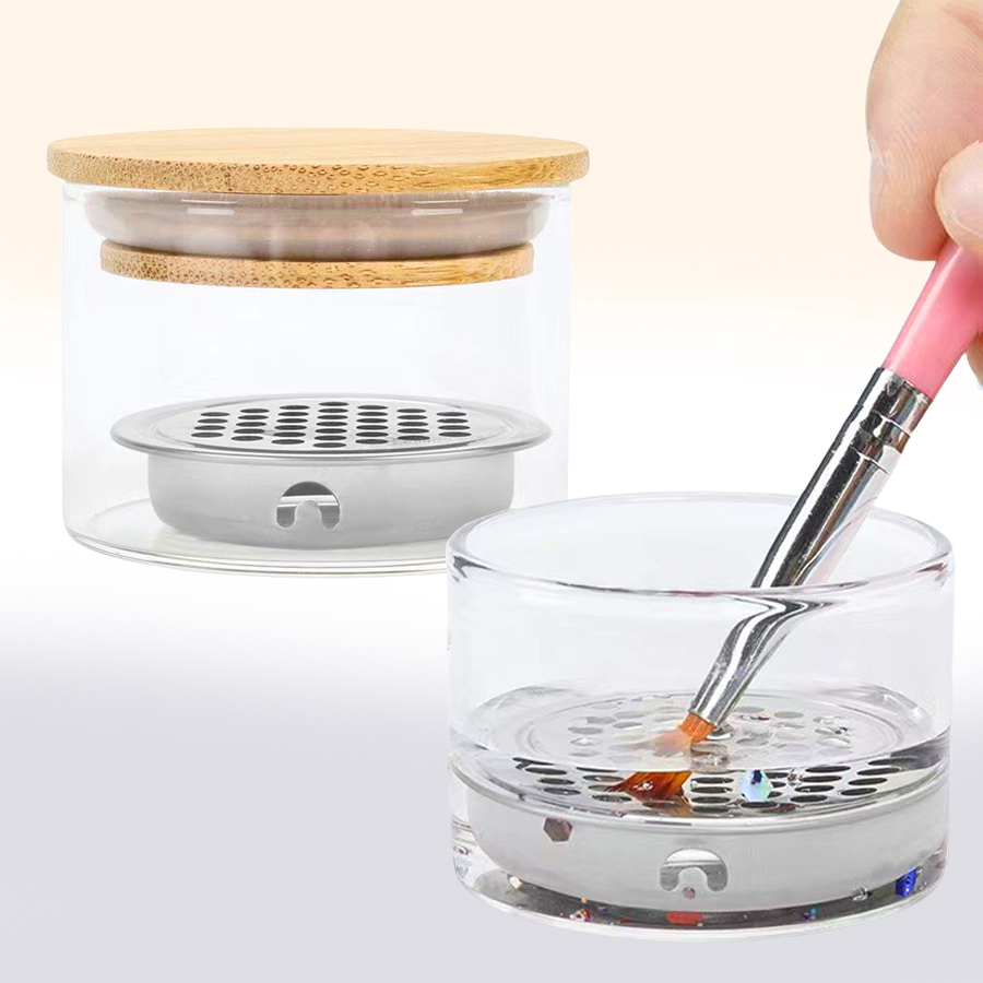 Nail Art Brushes Washing Cup N - Dish Brush Bamboo review and price