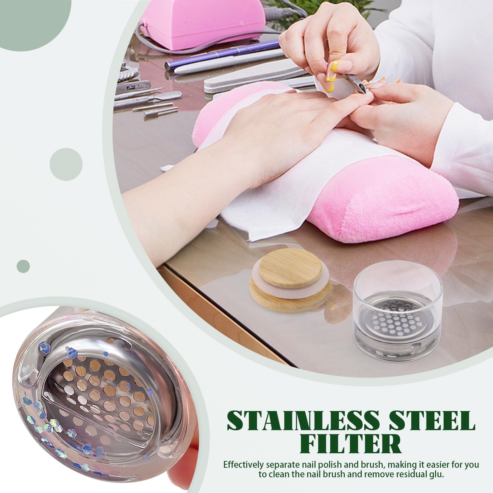 Nail Art Brushes Washing Cup N - Dish Brush Bamboo review and price